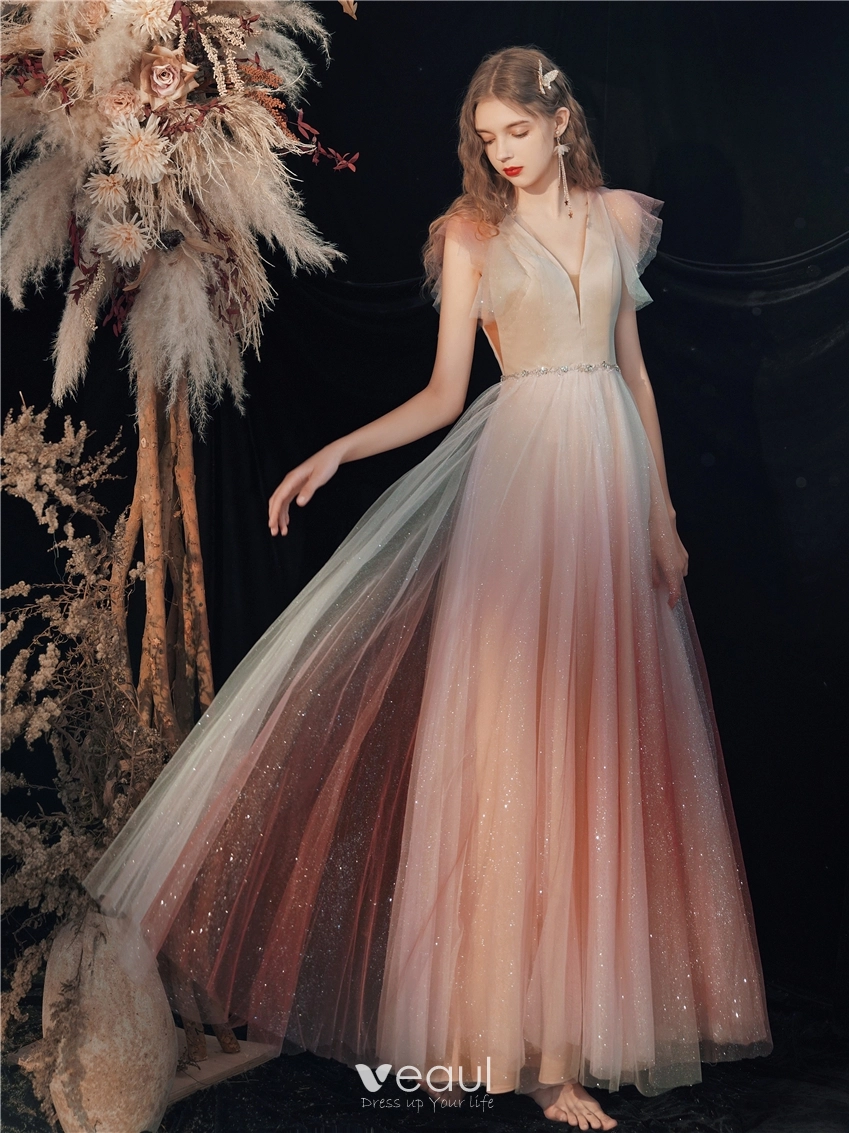 Gradient ball gown top
