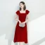 Schöne Rosa Heimkehr Abiballkleider 2020 A Linie Eckiger Ausschnitt Ärmellos Rückenfreies Knielang Festliche Kleider