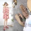 Schöne Sommer Strand Beige Sandalen Damen 2020 Strass T-Riemen 5 cm Keilabsatz Plateau Peeptoes Sandaletten