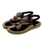 Böhmen Sommer Pink Freizeit Sandalen Damen 2020 Kristall Peeptoes Flache Sandaletten