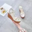 Sexy Silver Street Wear Womens Sandals 2020 Ankle Strap 10 cm Wedges Platform Open / Peep Toe Sandals