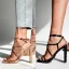 Chic / Beautiful Roman Beige Street Wear Rivet Womens Sandals 2020 10 cm Stiletto Heels Open / Peep Toe Sandals
