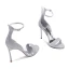 Sexy Sparkly Gold Evening Party Womens Sandals 2020 Leather Ankle Strap Sequins 10 cm Stiletto Heels Open / Peep Toe Sandals