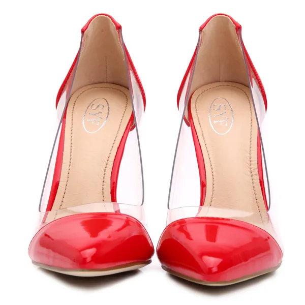Chic / Belle Blanche Soirée Escarpins 2020 Cuir 10 cm Talons Aiguilles À Bout Pointu Escarpins