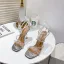 Sexy Silver Cocktail Party Evening Party Womens Sandals 2021 Rhinestone Ankle Strap 11 cm Stiletto Heels Open / Peep Toe Sandals High Heels