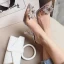 Transparent Silver Gatukläder Slingback Sandaler Dam 2020 Rhinestone 9 cm Stilettklackar Spetsiga Sandaler