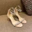 Charmant Noire Soirée Sandales Femme 2020 Faux Diamant Bride Cheville 10 cm Talons Aiguilles Peep Toes / Bout Ouvert Sandales
