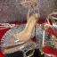 Sexy Silver Cocktail Party Laser Womens Sandals 2020 10 cm Stiletto Heels Rhinestone Ankle Strap Pointed Toe Sandals