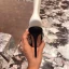 Chic / Belle Noire Vêtement de rue Faux Diamant Sandales Femme 2020 Daim 10 cm Talons Aiguilles À Bout Pointu Sandales