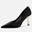 Schöne Ivory / Creme Büro OL Leder Pumps 2021 8 cm Stilettos Spitzschuh Pumps Hochhackige