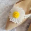 Chic / Beautiful Street Wear Lace Flower Womens Sandals 2020 X-Strap 5 cm Stiletto Heels Pointed Toe Sandals
