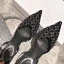 Charming Silver Cocktail Party Rhinestone Womens Sandals 2020 Leather Slingbacks 10 cm Stiletto Heels Pointed Toe Sandals
