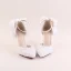 Elegant Ivory Wedding Shoes 2020 Rhinestone Lace Flower Bow 9 cm Stiletto Heels Pointed Toe Wedding Sandals
