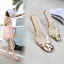 Transparent Casual Sandaler Dame 2020 8 cm Tykk Hæler Peep Toe Sandaler