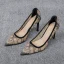 Schöne Schwarz Strassenmode Pumps 2020 Strass Spitze Blumen 9 cm Stilettos Spitzschuh Pumps