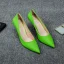 Modest / Simple Lime Green Office OL Pumps 2020 7 cm Stiletto Heels Pointed Toe Pumps