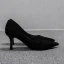 Chic / Belle Noire Bureau OL Daim Escarpins 2020 6 cm Talons Aiguilles À Bout Pointu Escarpins