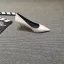 Chic / Beautiful White Office OL Pumps 2020 Snakeskin Print 7 cm Stiletto Heels Pointed Toe Pumps