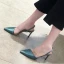Chic / Beautiful Black Cocktail Party Slingbacks Womens Sandals 2020 Rhinestone 8 cm Stiletto Heels Pointed Toe Sandals