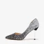 Sparkly Silver Grey Evening Party Sequins Womens Sandals 2020 9 cm Stiletto Heels Pointed Toe Pumps
