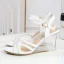 Charming Black Street Wear Womens Sandals 2020 Ankle Strap 8 cm Wedges Open / Peep Toe Sandals
