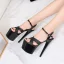 Chic / Belle Noire Club de carnaval Paillettes Sandales Femme 2020 Bride Cheville 15 cm Talons Aiguilles Peep Toes / Bout Ouvert Sandales