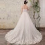 Chic / Beautiful Champagne Wedding Dresses 2018 A-Line / Princess Appliques Pearl Organza Spaghetti Straps Backless Sleeveless Court Train Wedding