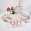 Chic / Beautiful Silver Street Wear Womens Sandals 2020 Rhinestone Bow 8 cm Wedges Open / Peep Toe Sandals
