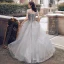 Fashion Grey Gold Prom Dresses 2021 A-Line / Princess Off-The-Shoulder Sequins Lace Flower Short Sleeve Backless Floor-Length / Long Prom Formal Dresses