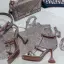 Sexy Silver Summer Cocktail Party Rhinestone Womens Sandals 2020 9 cm Stiletto Heels Open / Peep Toe Sandals