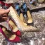 Charmant Burgunderrot Abend Strass Pumps 2020 Leder 10 cm Stilettos Spitzschuh Pumps