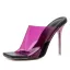 Transparent Pool Blue Street Wear Womens Sandals 2020 11 cm Stiletto Heels Open / Peep Toe Sandals
