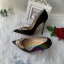 Elegant Black Prom Leather Pumps 2020 Pearl Rhinestone Butterfly 12 cm Stiletto Heels Pointed Toe Pumps