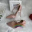 Chic / Beautiful Nude Street Wear Womens Sandals 2020 Leather X-Strap 12 cm Stiletto Heels Pointed Toe Sandals