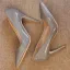 Mooie / Prachtige Grijs Kantoor OL Leer Pumps 2020 Lakleer 10 cm Naaldhakken / Stiletto Pumps Spitse Neus