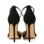 Chic / Belle Noire Vêtement de rue Sandales Femme 2020 Bride Cheville 12 cm Talons Aiguilles À Bout Pointu Sandales