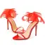 Sexy Noire Cocktail Sandales Femme 2020 Bride Cheville Noeud 11 cm Talons Aiguilles Peep Toes / Bout Ouvert Sandales