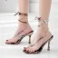 Fashion Brown Street Wear Womens Shoes 2020 Ankle Strap 9 cm Stiletto Heels Open / Peep Toe Sandals