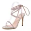 Sexy Black Evening Party Laser Womens Sandals 2020 Ankle Strap 11 cm Stiletto Heels Open / Peep Toe Sandals