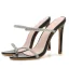 Sexy Brown Rave Club Rhinestone Womens Sandals 2020 11 cm Stiletto Heels Open / Peep Toe Sandals