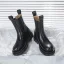 Fashion Chic / Beautiful Black Street Wear Leather Round Toe Womens Boots 2020
