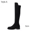 Chic / Beautiful Winter Black Street Wear Suede Womens Boots 2020 7 cm Thick Heels Round Toe Boots