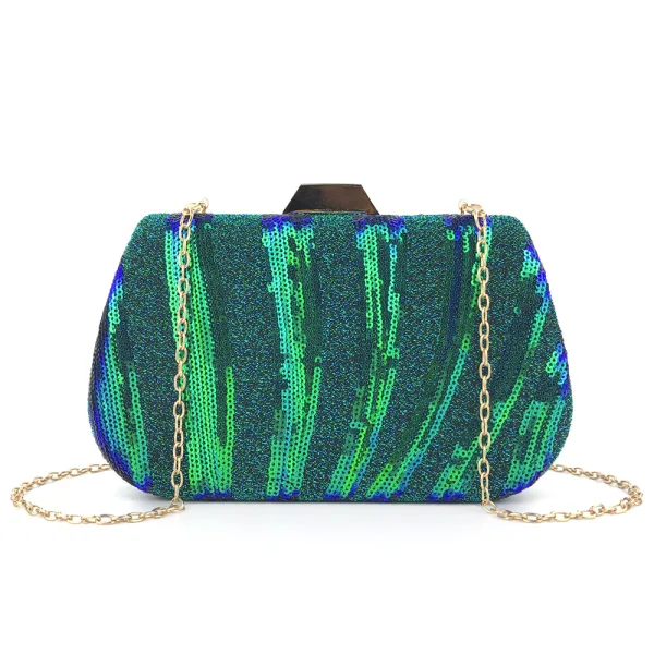 Sparkly Fashion Multi-Colors Evening Party Sequins Clutch Bags 2021