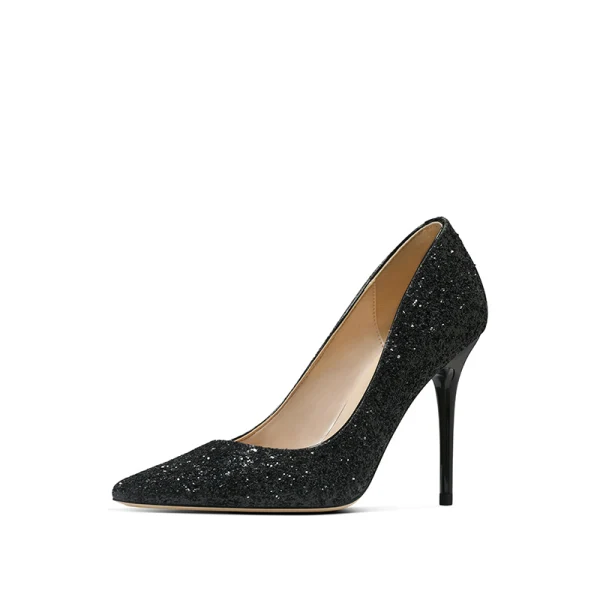 Glitter Goud Pailletten Avond Pumps 2020 10 cm Naaldhakken / Stiletto Spitse Neus Pumps