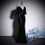 Sexy Black Solid Color Rhinestone Velvet Evening Dresses 2023 Trumpet / Mermaid V-Neck Short Sleeve Backless Floor-Length / Long Evening Party Formal Dresses