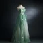 Chic / Beautiful Sage Green Prom Dresses 2021 A-Line / Princess Spaghetti Straps Lace Butterfly Sleeveless Backless Floor-Length / Long Prom Formal Dresses