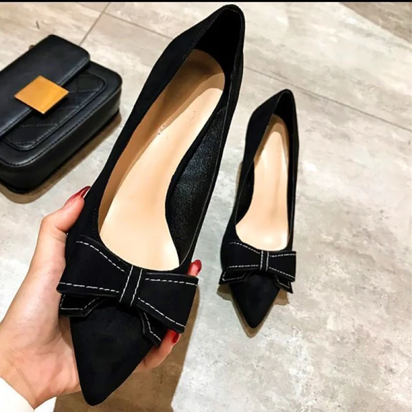 Chic / Beautiful Burgundy Prom Suede Pumps 2020 Leather Bow 6 cm Stiletto Heels Pointed Toe Pumps