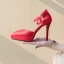 Schöne Champagner Brautschuhe 2020 Knöchelriemen 11 cm Stilettos Spitzschuh Hochzeit Sandaletten