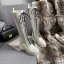 Moda Zima Czarne Zużycie ulicy Połowy Łydki Buty Damskie 2020 6 cm Grubym Obcasie Okrągłe Toe Boots