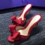 Chic / Belle Noire Désinvolte Noeud Sandales Femme 2020 6 cm Talons Aiguilles Peep Toes / Bout Ouvert Sandales